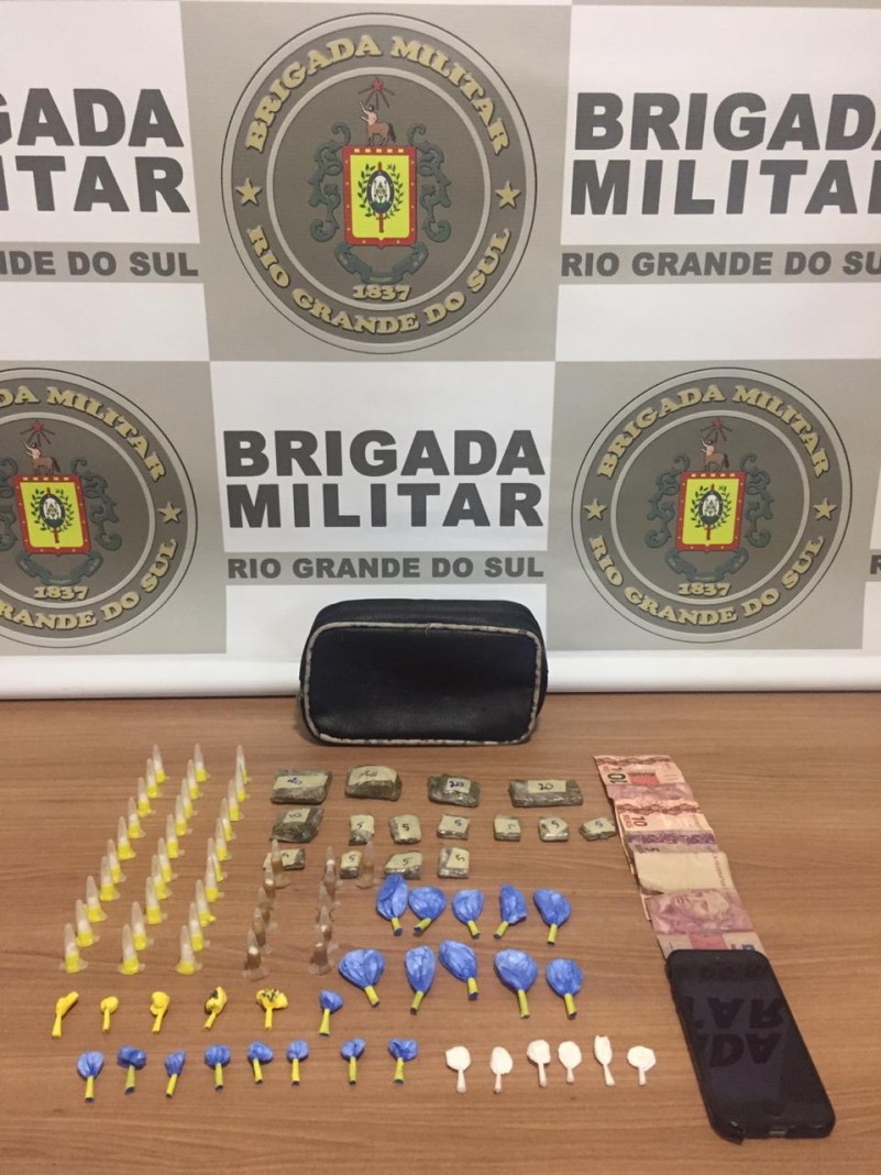 Brigada Militar prende indivíduo por Tráfico de entorpecentes