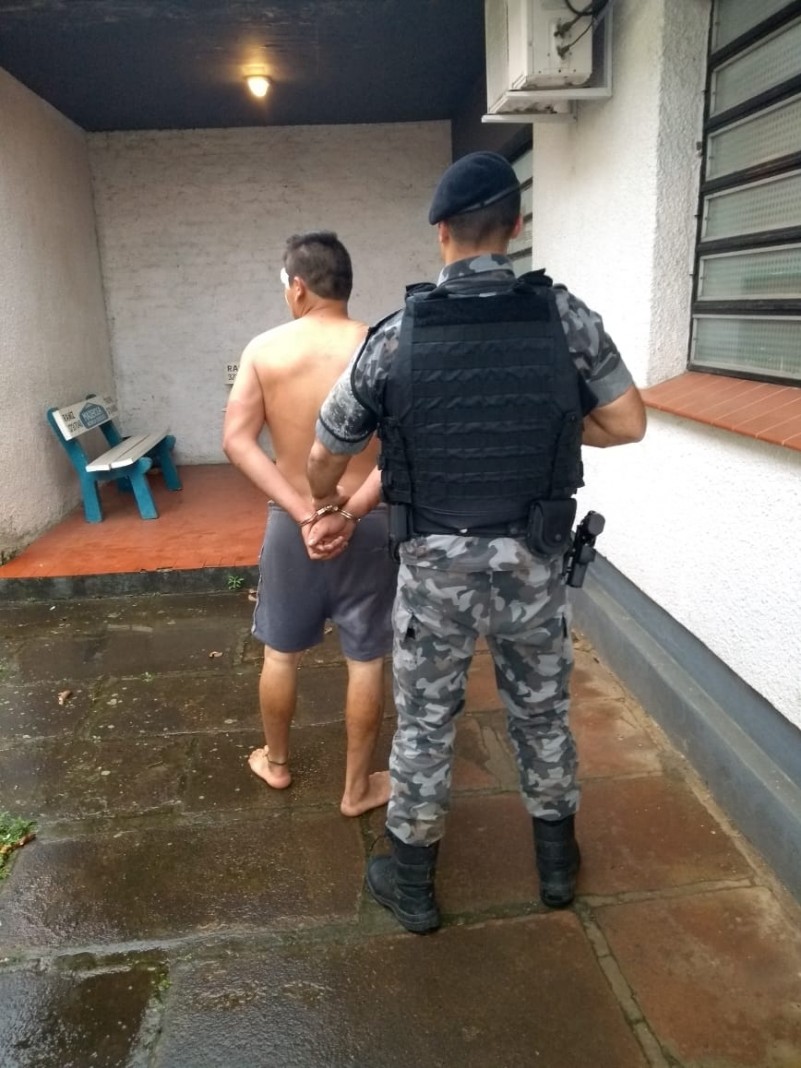 Brigada Militar de Rio Pardo prende indivíduo por tentativa de furto qualificado
