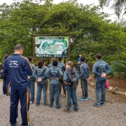 Pelotão Mirim da Brigada Militar realiza visita ao Parque Ambiental da Souza Cruz
