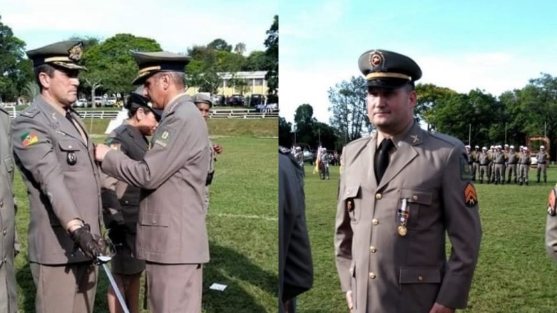 Major Valtair e Sargento Milani recebem medalha