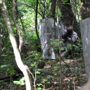 Militar em treinamento de Airsoft