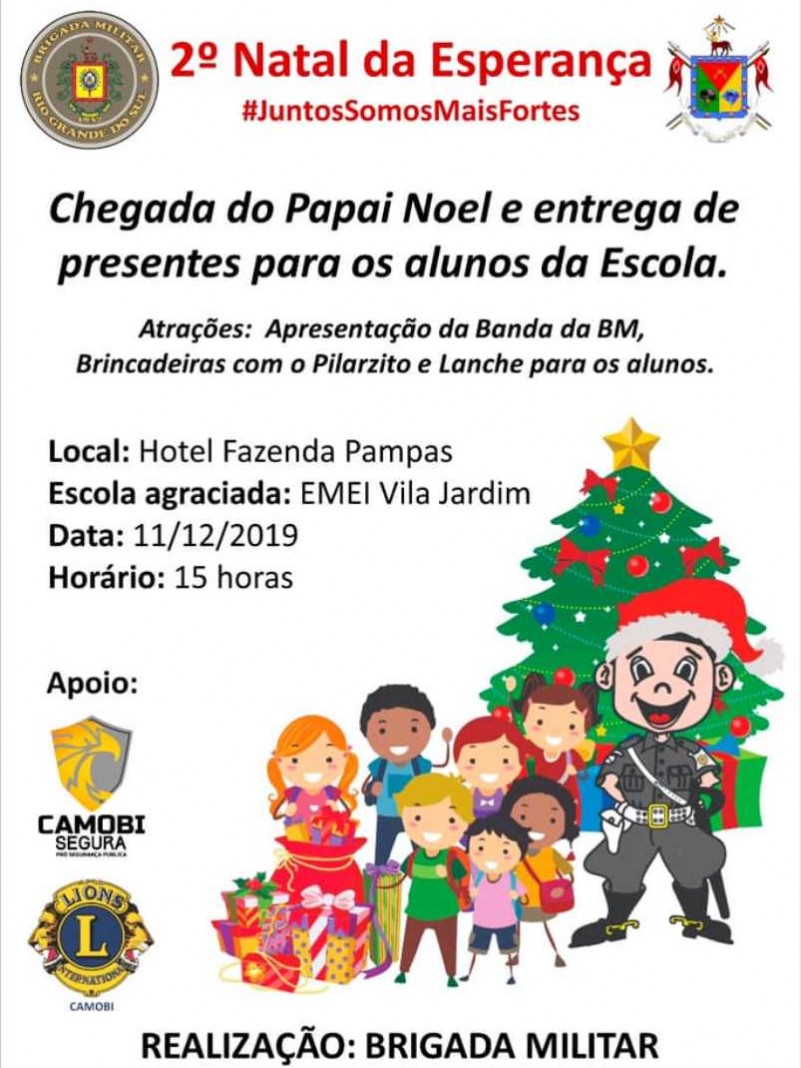 2º Natal da Esperança do 1º Regimento de Polícia Montada