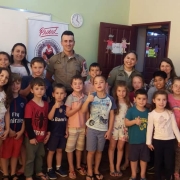 Brigada Militar realiza palestra com temas de prevenção aos aluos da Escola Dom Érico Ferrari