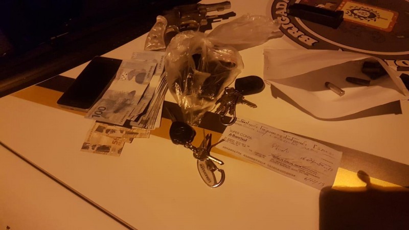 Materiais apreendidos em Passo Fundo