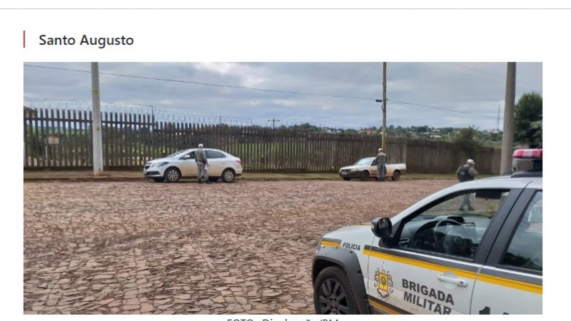 BM de Santo em barreira policial
