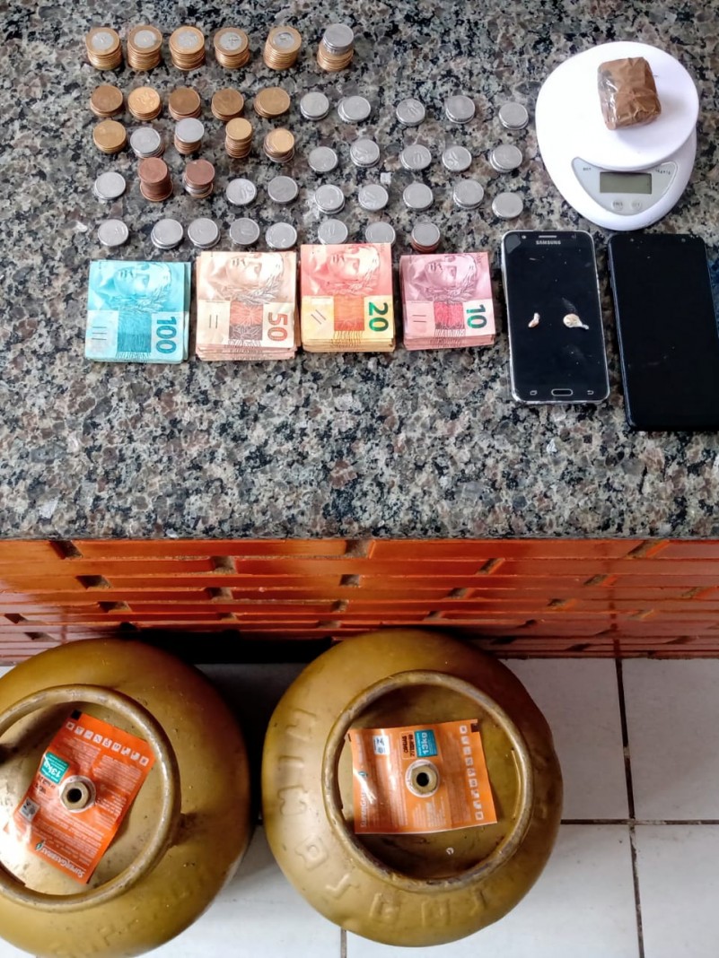 Materiais apreendidos