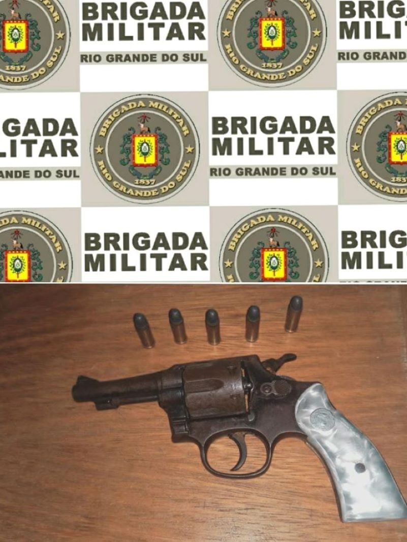 Porte ilegal de arma em Crissiumal 04 04 20
