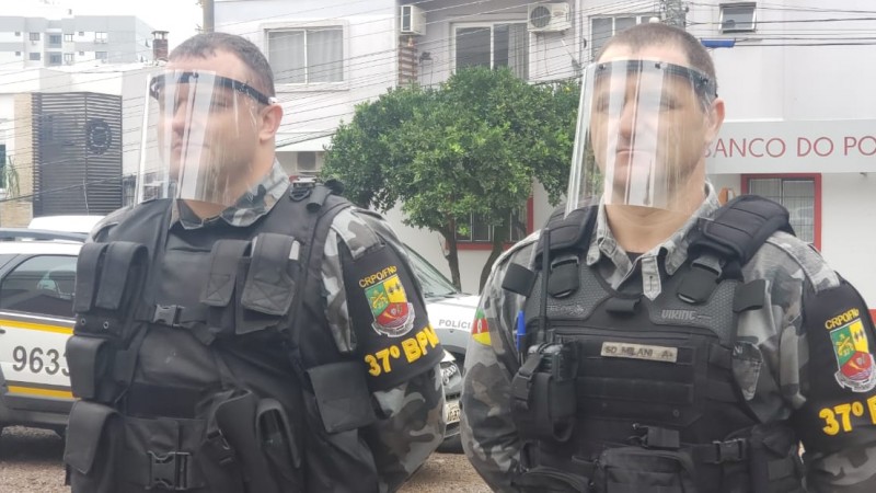 37º BPM recebe doação de máscaras de proteção