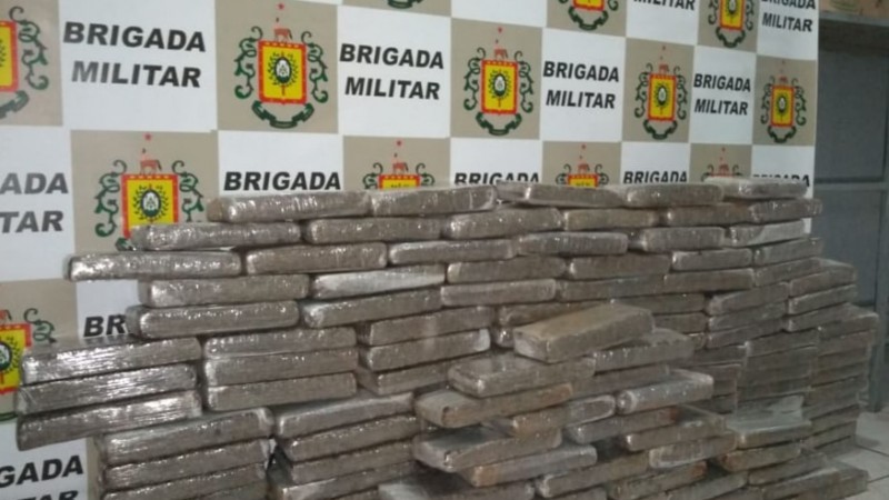 Droga apreendida em Tiradentes do Sul