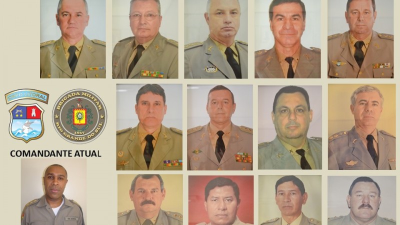 Galeria com ex-comandantes e comandante atual, coronel Marcel Vieira Nery