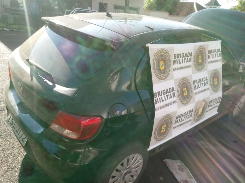 Automóvel apreendido em Miraguaí