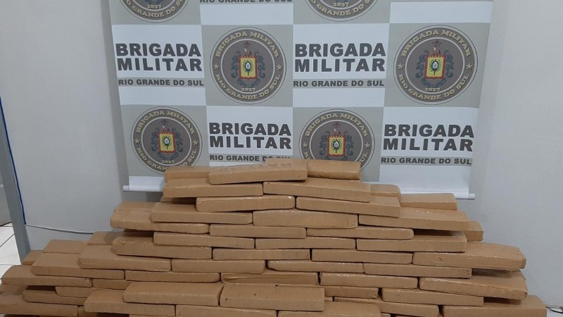 Droga apreendida em Tiradentes do Sul