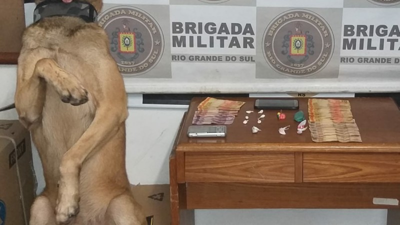 drogas e dinheiro apreeendidos
