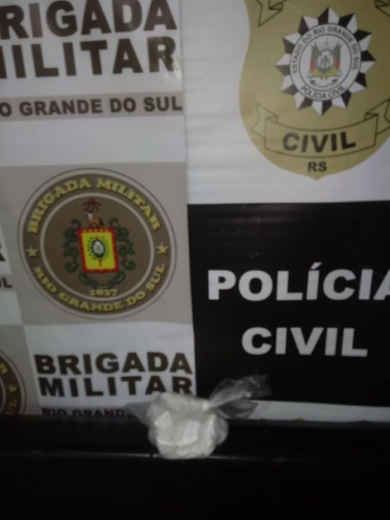 Droga apreendida em Operação em conjunto da Brigada Militar e Polícia Civil em Vista Gaúcha