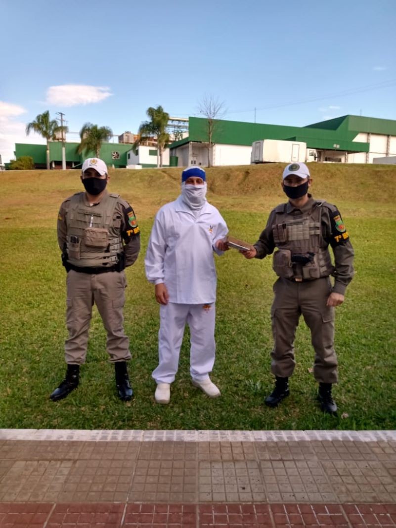 Ato da entrega do GPS para Brigada Militar