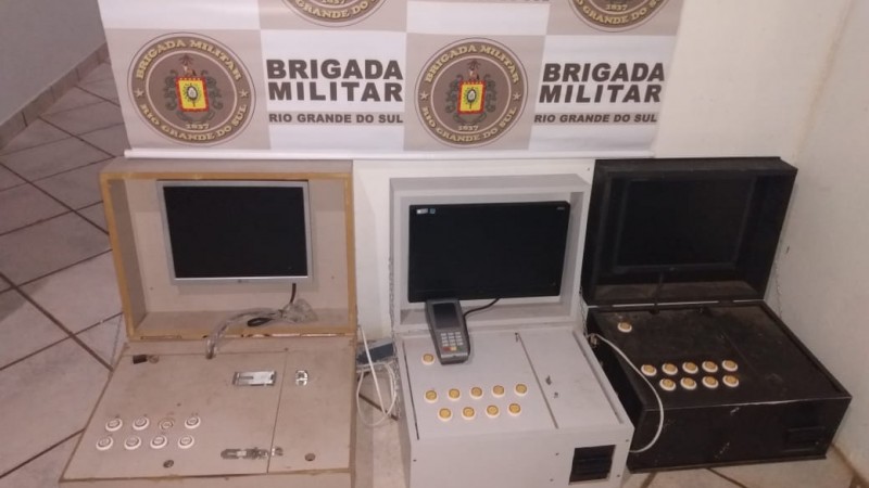 Apreensão de maquinas de caça níquel