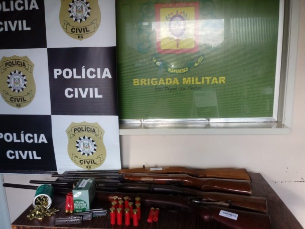 apreensão de armas e munições em ação no dia 15jul20 em SMM