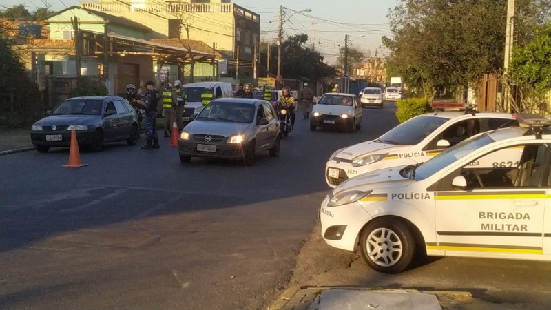 Barreira Operação Lockdown em Canoas