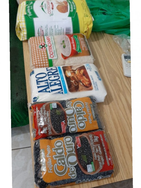 Alimentos doados em Bom Progresso