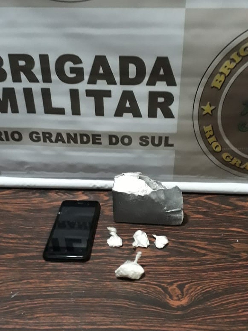 Droga apreendida em Santo Augusto