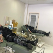 1ºBPChq realiza doação de sangue em Porto Alegre
