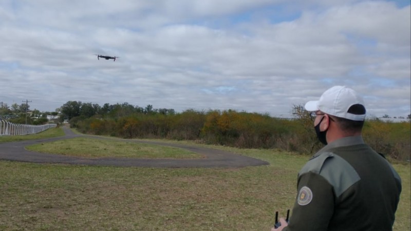 pm usando o drone