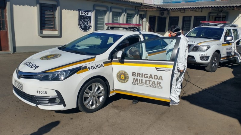 sanitização de viaturas