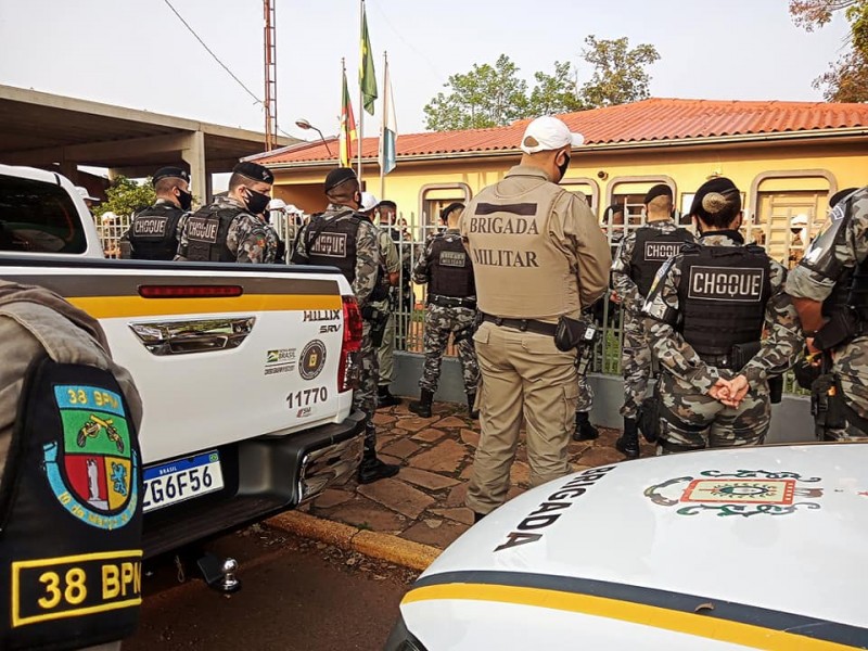 Brigada Militar e Polícia Civil realizam "Operação no fear" nos municípios de Tapera e Espumoso