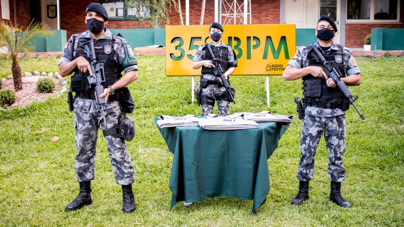 BM de Cachoeira do Sul recebe armamento e colete balístico