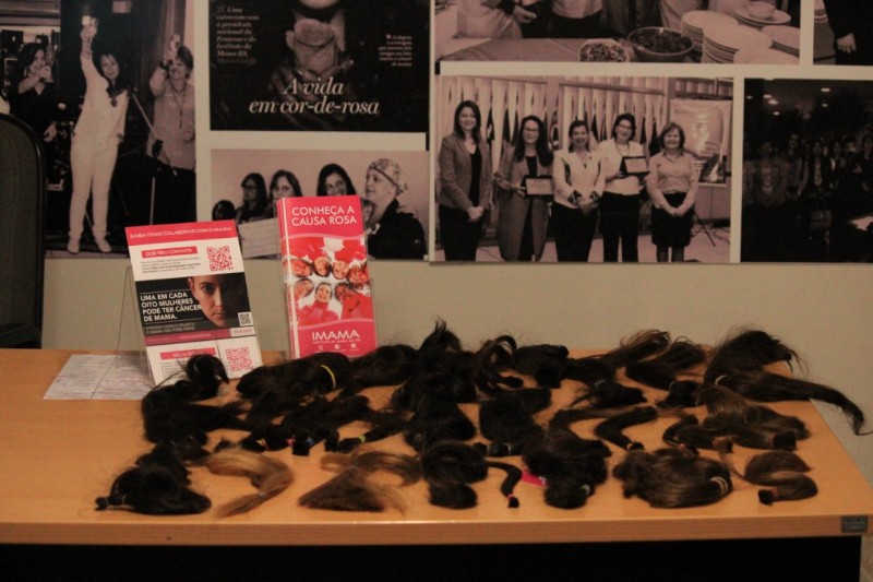 doação de mechas de cabelo