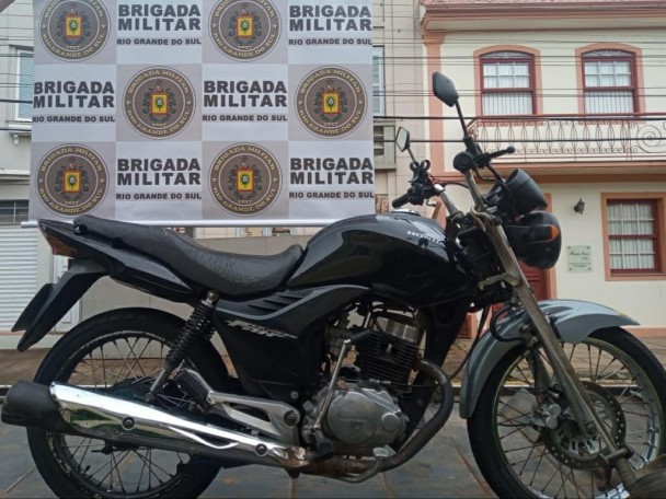 Motocicleta utilizada no roubo