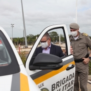 53 Hilux Semiblindadas foram entregues nessa manhã à Brigada Militar 