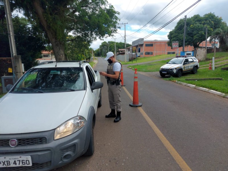 policiamento em Nova Santa Rita