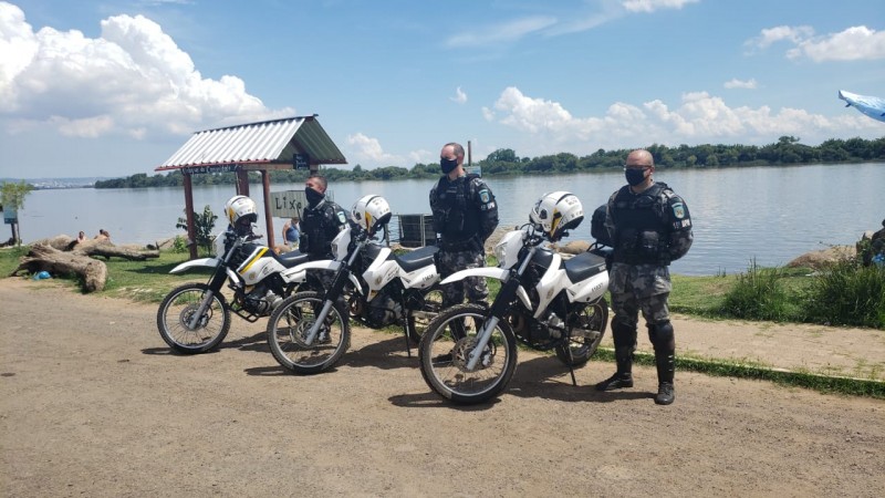 Praia do Paquetá policiamento