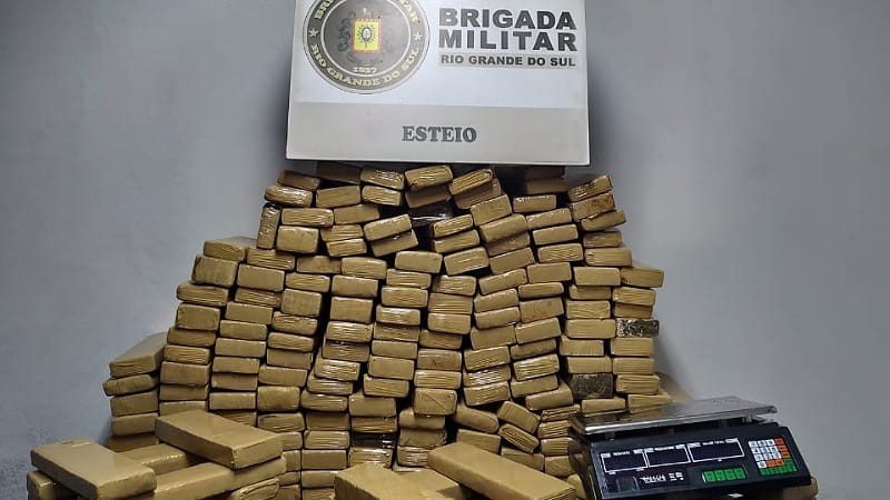 Material apreendido na ação