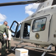 Transporte do sexto lote de vacinas contra a covid-19