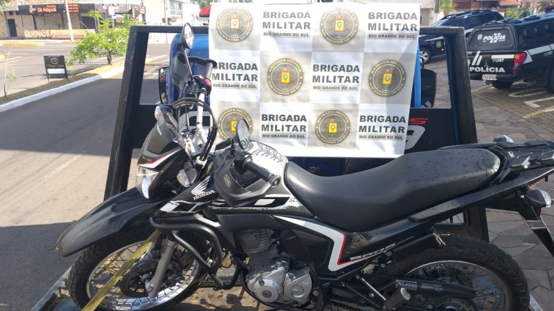 apreensão de motocicleta em ocorrência de roubo