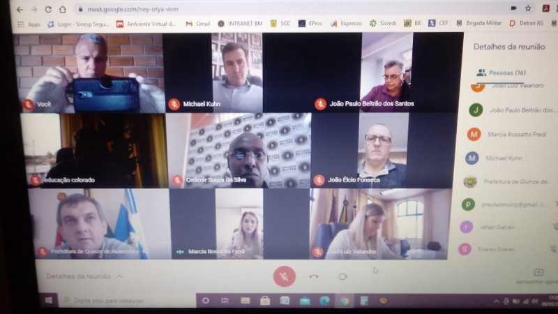 Reunião Virtual com Prefeitos