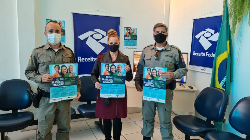 Comando do 2ºBPAT em reunião com a Receita Federal