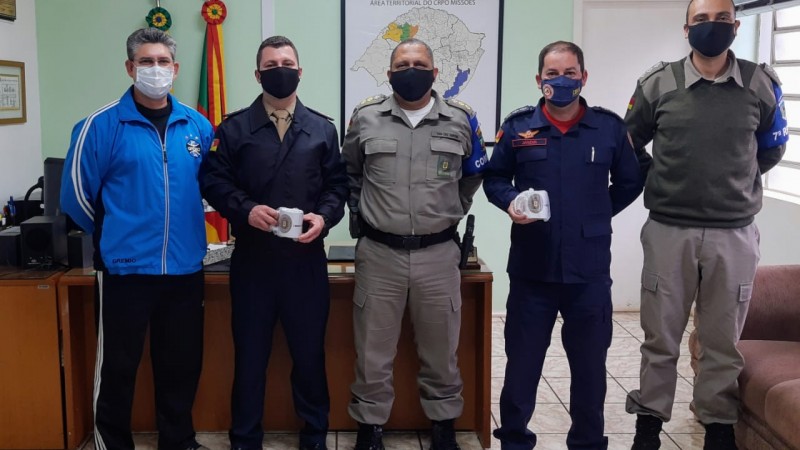 Comando dos Bombeiros visita Comandante CRPO Missões