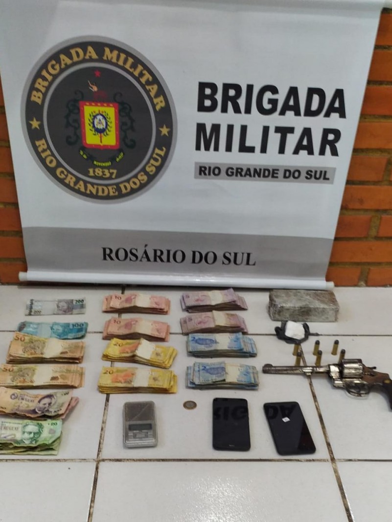 Materiais apreendidos