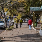 patrulhamento pela área central