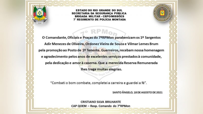 Cartão Homenagem 