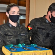 Sd Etiana, na Entrega da Comenda do Comando Ambiental da Brigada Militar