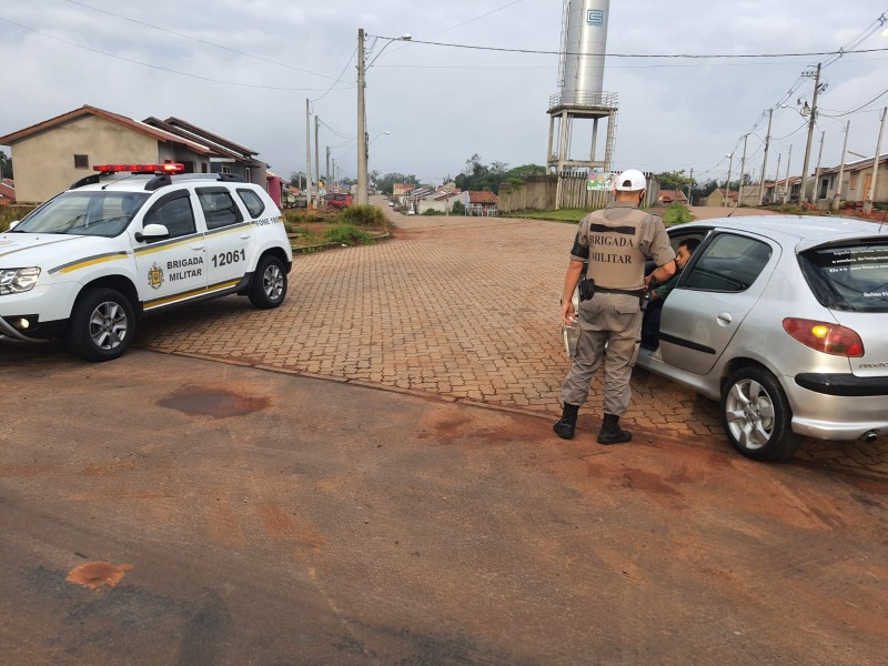 policiamento em Nova Santa Rita