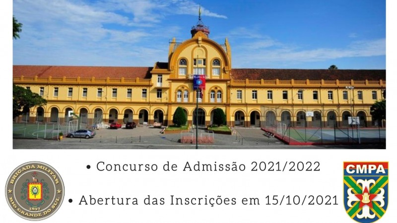 Concurso de admiss&atilde;o CMPA