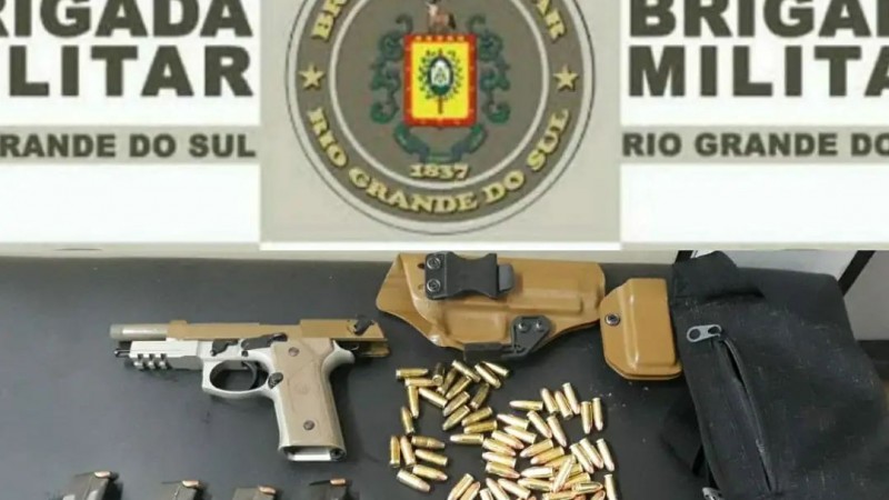 Apreensão arma em Santa Rosa