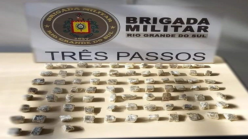 Brigada Militar prende homem por tráfico de Drogas em Três Passos.