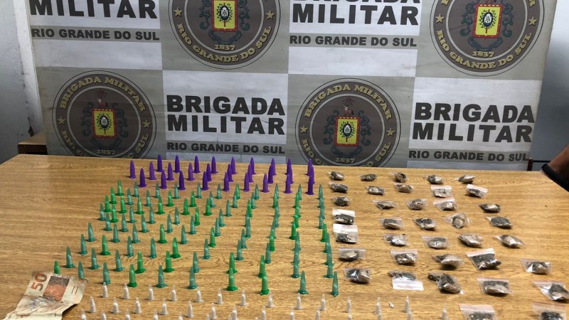 Homem é preso com 191 pinos de cocaína em São Leopoldo