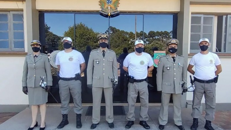 Comando do 7° BPM recepciona os novos tenentes em Três Passos